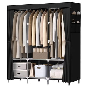 Armoire pliante originale en tissu, rangement et <span class=keywords><strong>organisation</strong></span> de garde-robe, armoire non tissée - Product Image 4