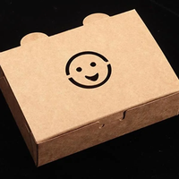 Boîtes en papier kraft personnalisées pour poulet frit avec boîtes d'emballage résistant à l'huile