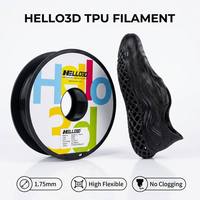 Filament TPU HELLO3D 1,75 mm, dureté Shore 85A-95A, flexible, haute résistance à la traction, pour impression 3D FDM/FFF, moulage industriel