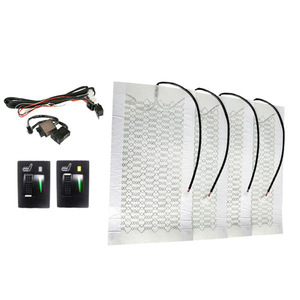 Cojín calefactor para asiento de coche, eléctrico de 12V con apagado automático, calentamiento rápido para uso en invierno, fibra de carbono, doble interruptor - Product Image 4