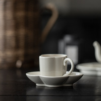Service à thé Kung Fu en céramique artisanale, style vintage, luxe léger, glaçure rétro, passe au lave-vaisselle, tasse de dégustation, motif maison de thé et motif cendres de plantes