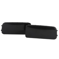 Couvercle de phare antibrouillard avant noir ABS, cadre de garniture adapté pour E30 E36 E46 318 323 325 # 3)