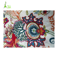 Tissu floral de haute qualité, coton imprimé, textile tissé, matière première pour robe ou chemise de fille