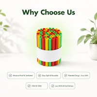 네이티브 꿀벌 둥지 튜브 60개 PP 메이슨 꿀벌 튜브 리필용 과수원 꽃가루 교배용 뒷마당 꿀벌집