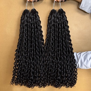 Envío de la gota para Pixie Curly Double Drawn New Trend 100% Extensiones de cabello humano virgen para mujeres - Product Image 1