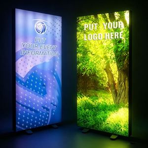 Hot Selling Low MOQ Portable Freestanding LED Illuminated Frame UV Print Trade Show Booth Promotion Signage <b>Light</b> <b>Box</b> - Product Image 1