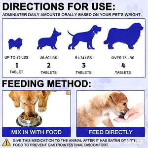 Vitamines Naturelles pour la Santé Oculaire des Chiens - Éliminateur de Taches Lacrymales - Améliore la Vision, le Système Immunitaire et la Santé Osseuse des Chiens Seniors - Friandises à Mâcher - 180 Comprimés - Product Image 2