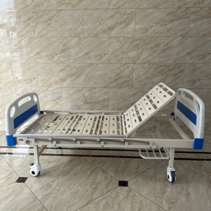 Оптовая продажа с завода: Многофункциональная медицинская кровать с ручным управлением, двойным регулированием и двумя функциями, из АБС-пластика - Product Image 2