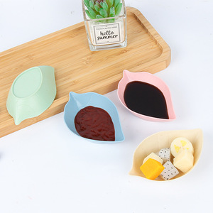 Assiettes en Plastique Premium Multifonctionnelles en Forme de Feuille et de Cœur pour Assaisonnement, Petites Assiettes et Plats à Collation - Product Image 2