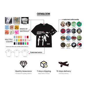 T-shirts pour hommes en coton 100% avec impression graphique, coupe ample et carrée, effet délavé vintage et déchiré, personnalisés par le fabricant - Product Image 6