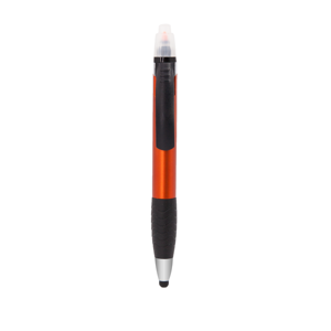 Promoción de plástico barato lápiz resaltador pluma teléfono pantalla táctil doble punta de Color pluma - Product Image 1