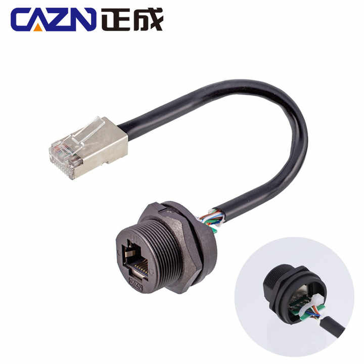 RJ11 connector, PANEL MOUNT waterproof or weatherproof RJ45 female M25 ...