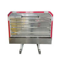 Protection de cabine robuste en aluminium pour camion 68'' x 80'' avec porte centrale et plateforme de rangement complète
