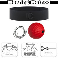 Ballon de boxe réflexe portable de haute qualité 123sports Gym Fitness en PU/PVC expansé, réglable en hauteur, à usage universel pour la boxe