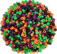 Al por mayor, Cuentas de acrílico tipo barril de 6*9mm para festividades, Cuentas espaciadoras sueltas de plástico para Halloween y Navidad, para pulseras DIY y manualidades infantiles