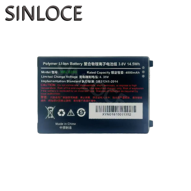SINLOCE Wholesale High Quality Production Mobile Cell Phone Battery Factory for PDA scanning guns such as i6200S/i6300A/HBL6200