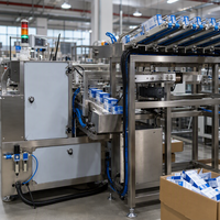 Formateur de caisses industriel avec machine d'encollage automatique de cartons, scelleuse de caisses robuste, lignes d'emballage haute vitesse