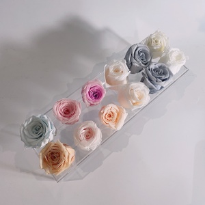 Modern Rectangular Acrylic Flower Vase <b>Clear</b> Floral Centerpiece for Dining <b>Table</b> Wedding Home Decoration - Product Image 1