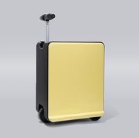 Valise Électrique Motorisée Auto-Équilibrée avec Guidon, Scooter de Transport Électrique pour Voyages d'Affaires