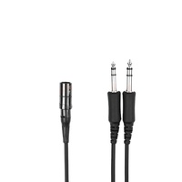 Câble adaptateur pour casque d'aviation Raytalk, durable, avec connecteur 6 broches Lemon vers GA