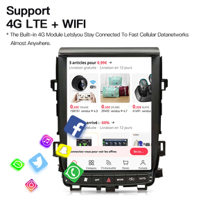 Radio para Auto con Pantalla Estilo Tesla de 12.1'' Android 14, GPS, Reproductor Multimedia para Toyota Alphard ANH20 Elfa A20 2008-2014, Carplay - Product Image 5