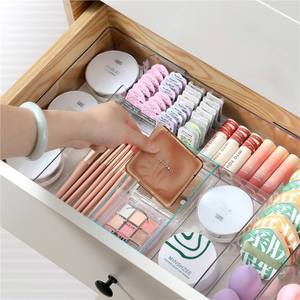 <b>Drawer</b> storage box expandable partition cutlery storage box acrylic grid visual management storage box kitchen accessory sorting - Product Image 4