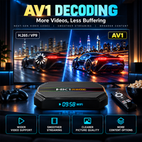 Boîtier Smart TV Android 14 HK1 X5S en gros, lecteur multimédia 4K UHD avec Amlogic S905Y5 Quad Core, 2 Go de RAM, 16 Go de stockage et télécommande vocale