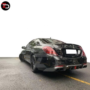 Kit corpo in carbonio stile B di alta qualità con diffusore paraurti posteriore labbro paraurti anteriore per classe AMG 2018 <span class=keywords><strong>S</strong></span> <span class=keywords><strong>W222</strong></span> S63 - Product Image 4