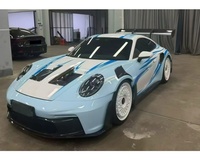 Body Kit Serat Karbon Gaya GT3RS untuk Porsche 911 Carrera 992 Upgrade Lip Depan, Bumper Depan dan Belakang, Side Skirt, Mudguard