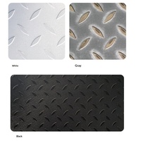 Tapis de sol sportifs imperméables en PVC, motif plaque d'acier, épaisseur 3 mm, tapis de sol en caoutchouc pour salle de sport, couche renforcée en plastique résistante à l'usure
