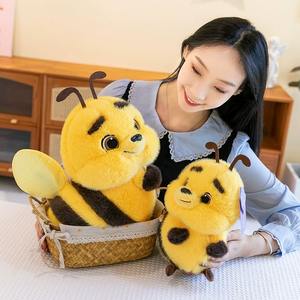 Новая желтая плюшевая кукла Kawaii, Реалистичная игрушечная игрушка-насекомое, хлопчатобумажная маленькая большая оптовая продажа, игрушечная подушка для животных - Product Image 5