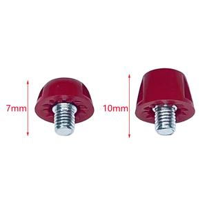 Borchie da calcio 12x rosso scuro per allenamento sportivo Indoor Outdoor scarpe da ginnastica da calcio - Product Image 6