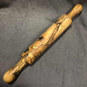 Solid Wood <b>Rolling</b> <b>Pin</b> for Baking Cookies Bread and Pizza Dough - Product Image 1