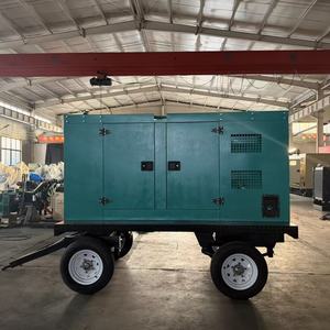 Groupe électrogène silencieux sur remorque à refroidissement par eau 20kW 30kW 40kW 50kW, prix usine, vente chaude, générateur de soudage - Product Image 2