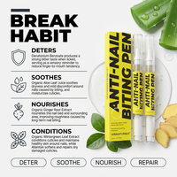 Stylo anti-mastication des ongles à marque privée, au denatonium benzoate, goût amer, pour enfants et adultes, réparation des cuticules