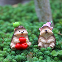 Patung Hewan Landak Resin untuk Taman, Halaman, Beranda, Patio, Pot Bunga, Balkon, dan Planter