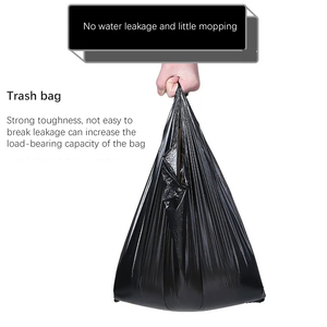 Bolsas de basura de cocina de 13 galones respetuosas con el medio ambiente personalizadas Impresión offset de PE vegano fuerte y alta empaquetada MOQ 100PCs - Product Image 3