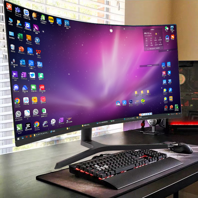 Ru 24 Inch Gaming PC Monitor Desktop Computer Monitor Screen High Definition Business Series 75Hz 165Hz 240HzVGA Monitor PC