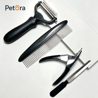 Kit de coupe-ongles pour animaux de compagnie Petora, durable, antidérapant, professionnel, avec lime à ongles, pour le soin quotidien des ongles des chiots et des chatons