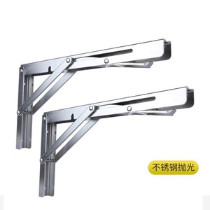 Soporte de estante plegable de acero inoxidable, soporte de pared, conectores duraderos de alta resistencia para almacenamiento en cocina y baño - Product Image 2