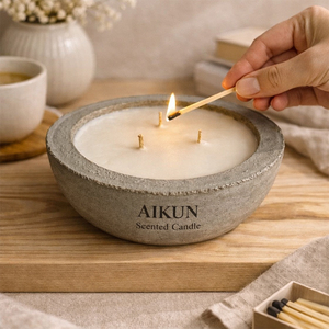 AIKUN Luxury Gift Box Customizable Aromatherapy <strong>Candle</strong> Guest Room Warm Vibe Gentle Soft Fragrance Handmade Scent <strong>Candle</strong> - Product Image 3