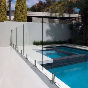 Rampe <span class=keywords><strong>de</strong></span> balcon en acier inoxydable Main courante sans cadre en verre en aluminium U Channel Spigot Deck <span class=keywords><strong>Piscine</strong></span> extérieure Marches <span class=keywords><strong>d</strong></span>'<span class=keywords><strong>escalier</strong></span> - Product Image 4