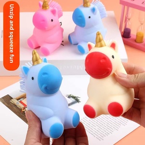 Juguete de unicornio antiestrés de nuevo diseño para niños, de material EVA, para apretar y hacer música, ideal para el comercio transfronterizo. - Product Image 1
