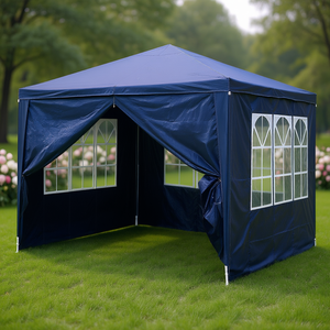 เต็นท์งานแต่งงาน 3x3 เมตร 4 ด้านมีผนัง โครงเหล็ก ผ้าอ๊อกซ์ฟอร์ด ดีไซน์หรูหรา สำหรับใช้งานกลางแจ้งในฤดูร้อน - Product Image 2