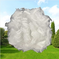 Fibre de polyester solide siliconée PSF ignifuge superfine vierge 2D 0.9D*32mm pour le filage et le rembourrage textile