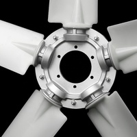 KEYLEADER OEM/ODM 5 pales en nylon pour ventilateur axial industriel, pièces de compresseur d'air à vis, roue de ventilateur de refroidissement