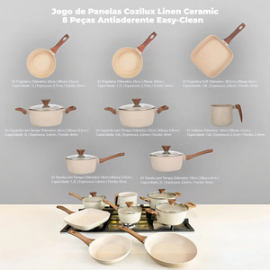High Quality Ceramic Coated <b>Pot</b> Pan Silicone Glass Lids Stainless Steel Handle Non Stick 12 Piece Forged Aluminium Cookware Set - Product Image 2