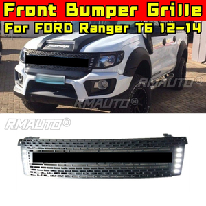 ชุดแต่งกันชนหน้ารถยนต์ FORD Ranger T6 ปี 2012-2014 พร้อมไฟ LED กระจังหน้าแบบ Racing สำหรับกันชนหน้าและกระจังหน้ารถยนต์ อะไหล่ตกแต่งภายนอก - Product Image 1