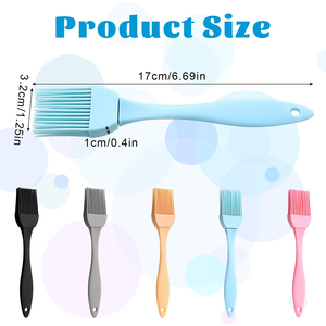 Juego de 5 Brochas de Silicona para Repostería, Libres de BPA, Aptas para Lavavajillas, Brochas de Silicona para Cocinar, Hornear, Asar a la Parrilla y Barbacoa - Product Image 2