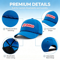 Casquette de baseball structurée à bord incurvé 6 panneaux personnalisée du fabricant avec logo patch TPU